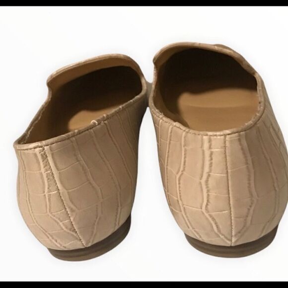 Nine West Size 7 Beige Snakeskin Look Flats Excellent Condition - Picture 4 of 4